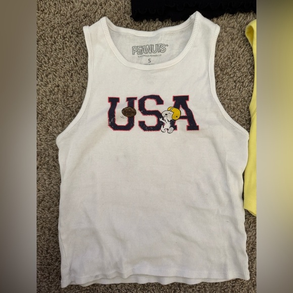 Set Bundle Lot Of Tank Tops Cropped Women’s Juniors Size Small Medium ￼ - Picture 2 of 8